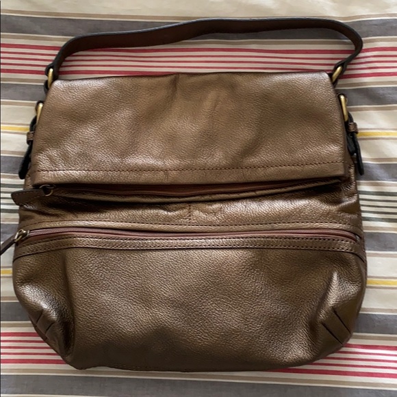 Fossil Explorer Flap Bronze Purse - Picture 4 of 4